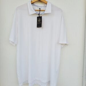 Swannies Golf Mens James H Polo Shirt White Size XL NWT